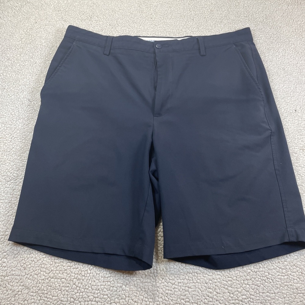 FootJoy Golf Shorts Mens 38 Navy Blue Performance Flat Front Spandex Blend